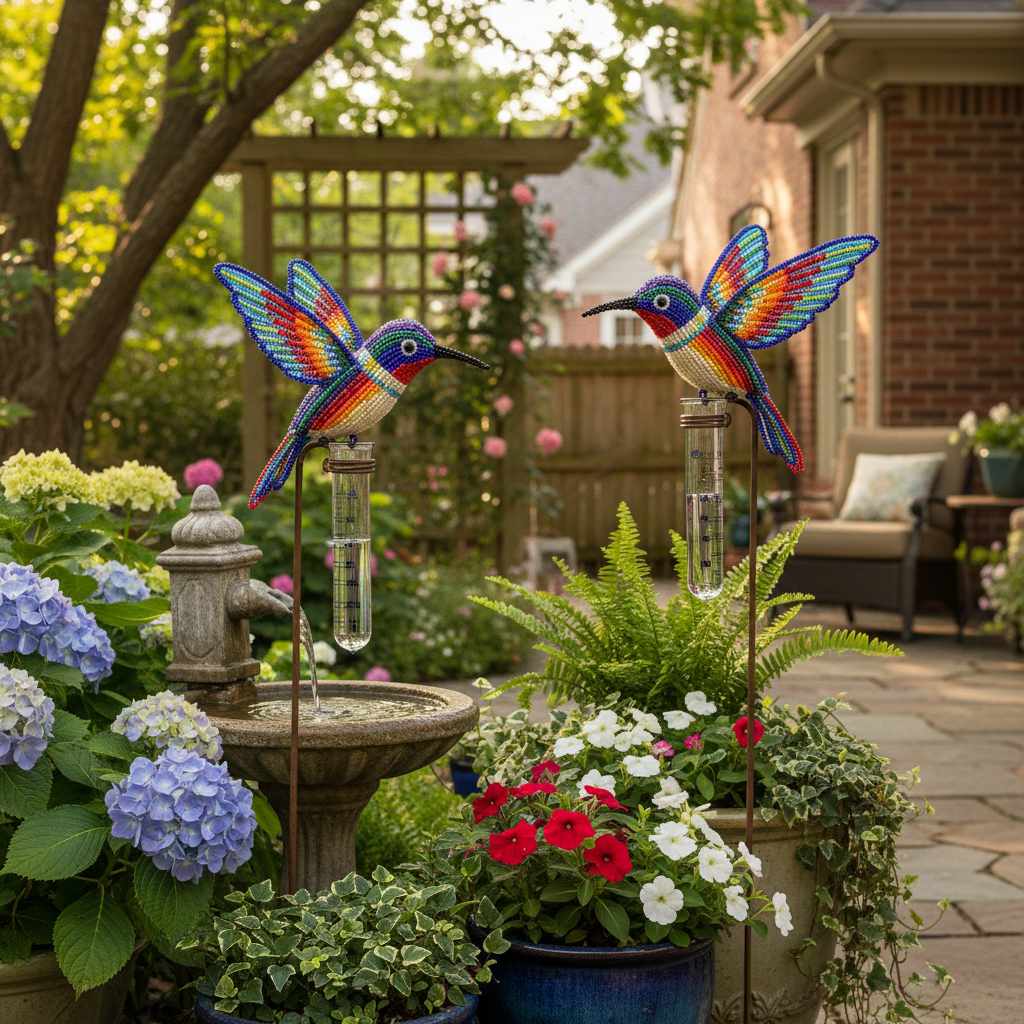 Rain Gauge, Hummingbird (Set of 2) - Che Cose Belle