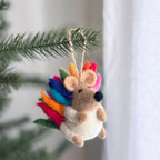 Rainbow Hedgehog Ornament - Che Cose Belle