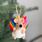 Rainbow Hedgehog Ornament - Che Cose Belle