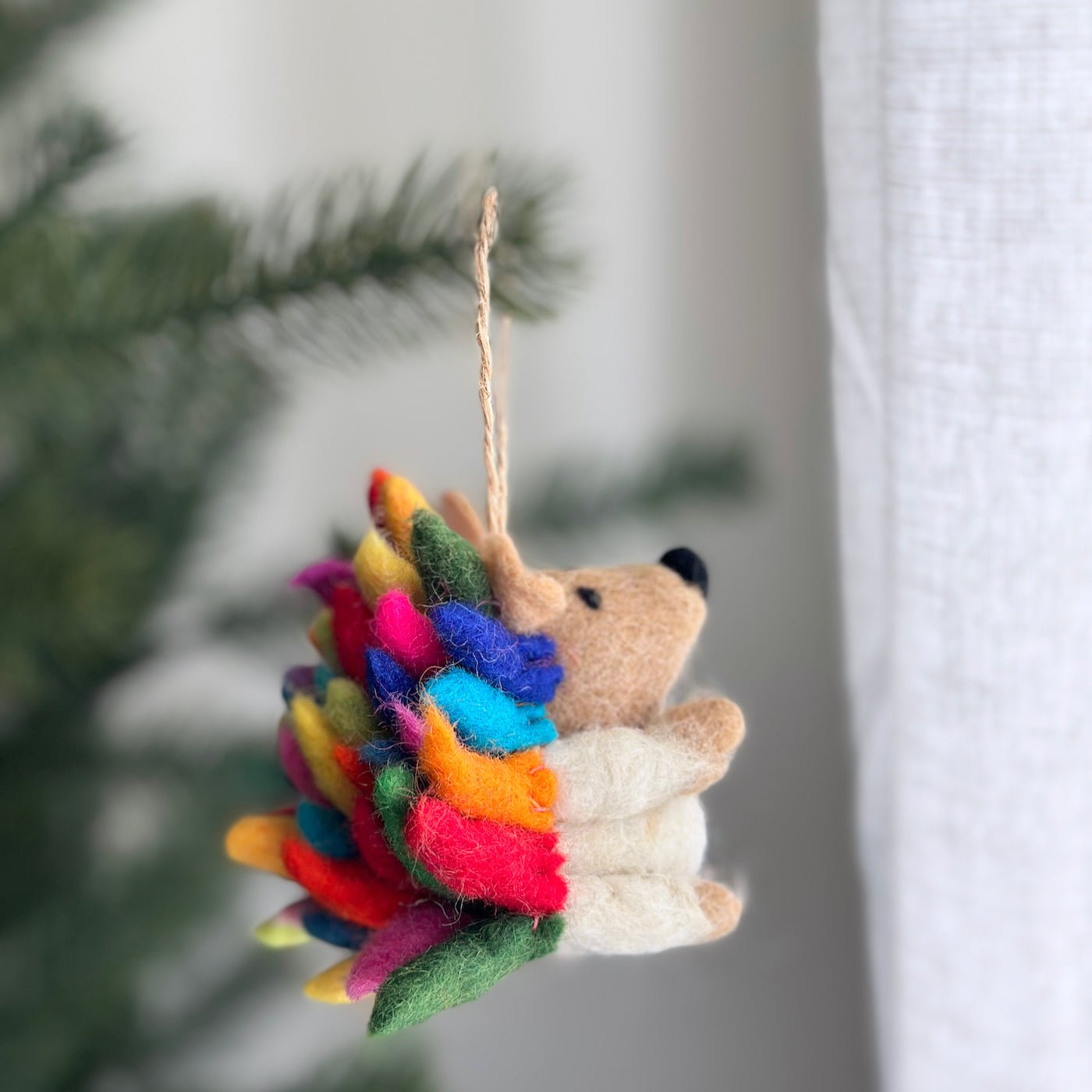 Rainbow Hedgehog Ornament - Che Cose Belle