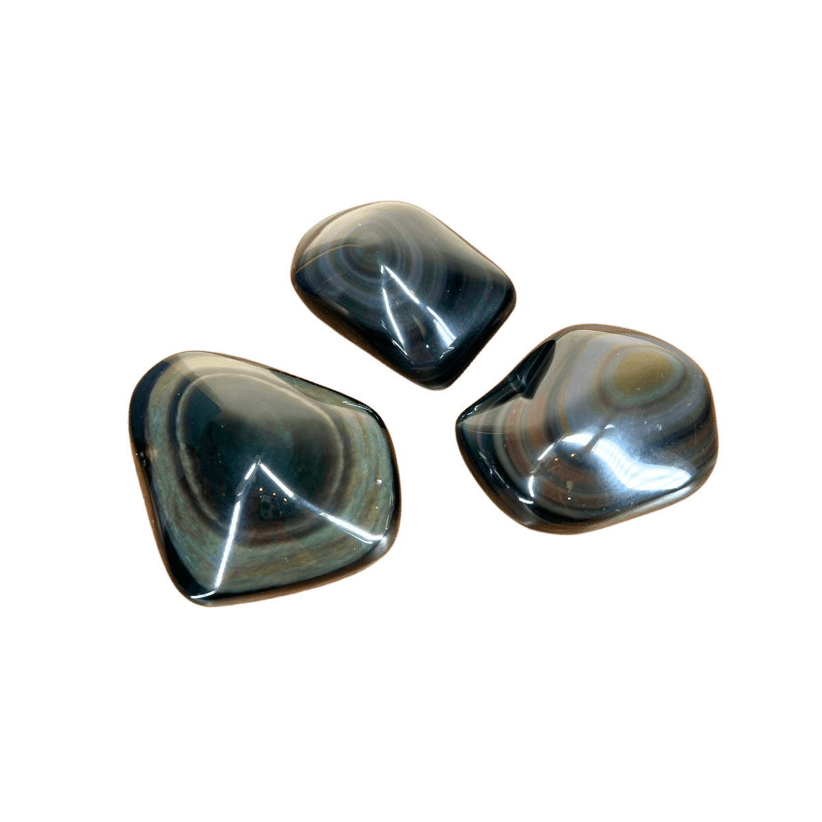 Rainbow Obsidian Palm Stones - Che Cose Belle