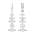 Rainbow Prism Candle Holder - Pair - Che Cose Belle