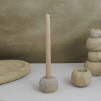 Rainbow Sandstone Pebble Candleholder, Small - Che Cose Belle