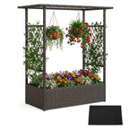Raised Garden Bed with Hanging Roof and Trellises - Che Cose Belle