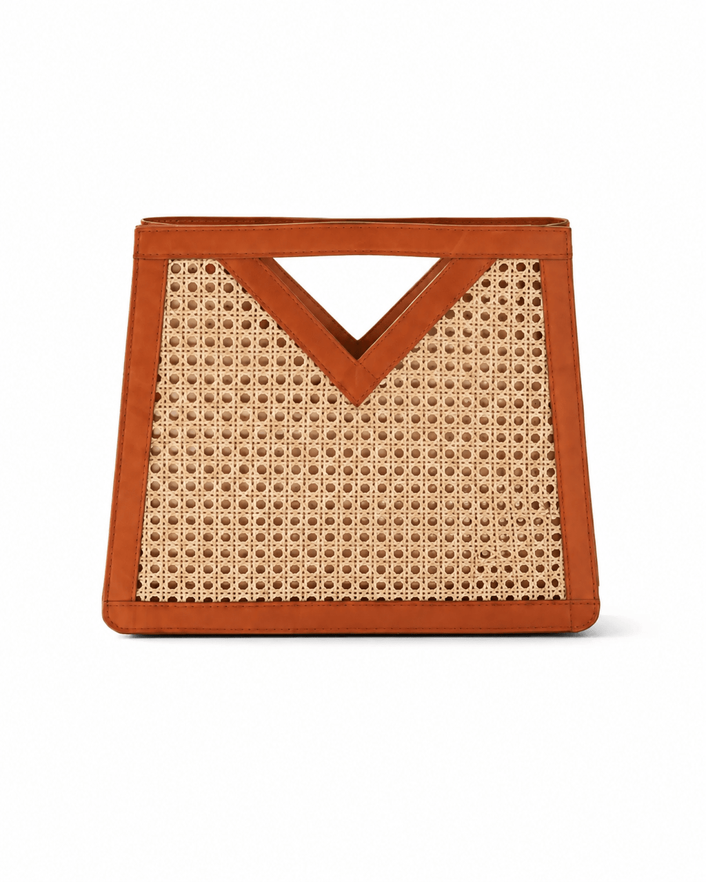 Raja Leather and Cane Handbag - Che Cose Belle