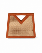 Raja Leather and Cane Handbag - Che Cose Belle