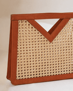 Raja Leather and Cane Handbag - Che Cose Belle