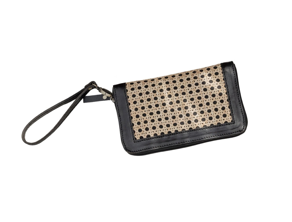 Raja Leather and Cane Wallet - Che Cose Belle