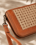 Raja Leather and Cane Wallet - Che Cose Belle