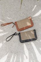 Raja Leather and Cane Wallet - Che Cose Belle