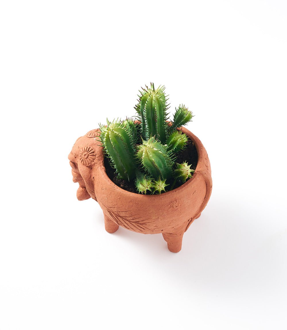 Rakshana Elephant Plant Pot - Terracotta - Che Cose Belle