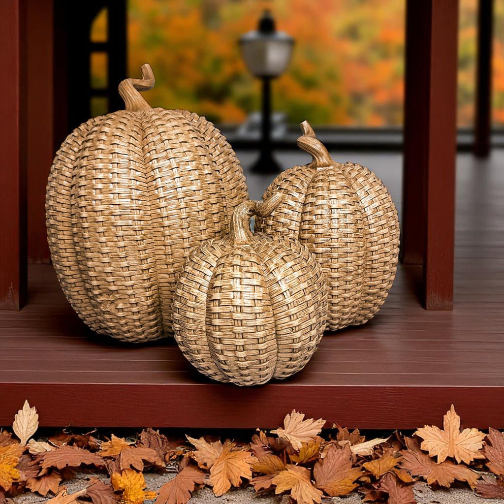 Rattan Pumpkins - Che Cose Belle