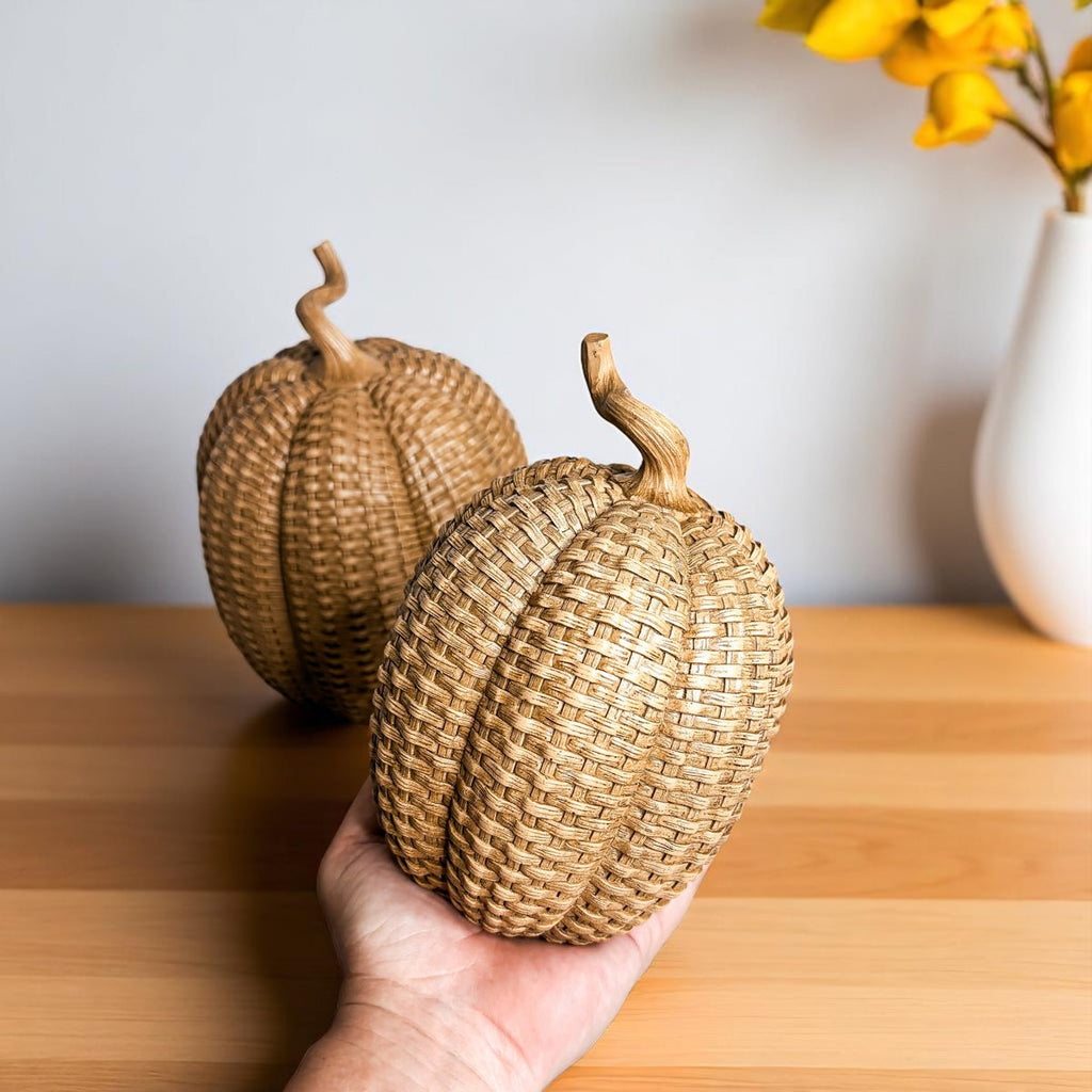Rattan Pumpkins - Che Cose Belle