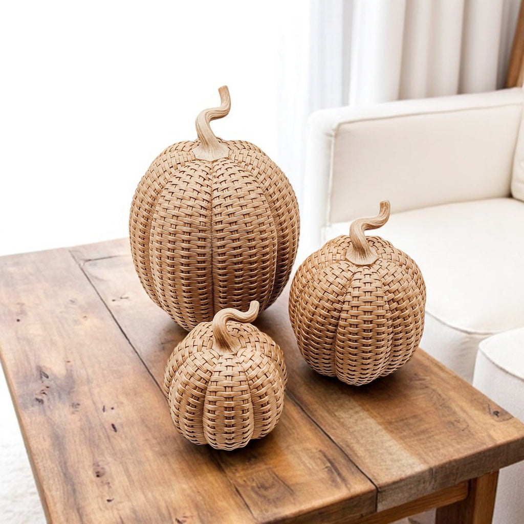 Rattan Pumpkins - Che Cose Belle