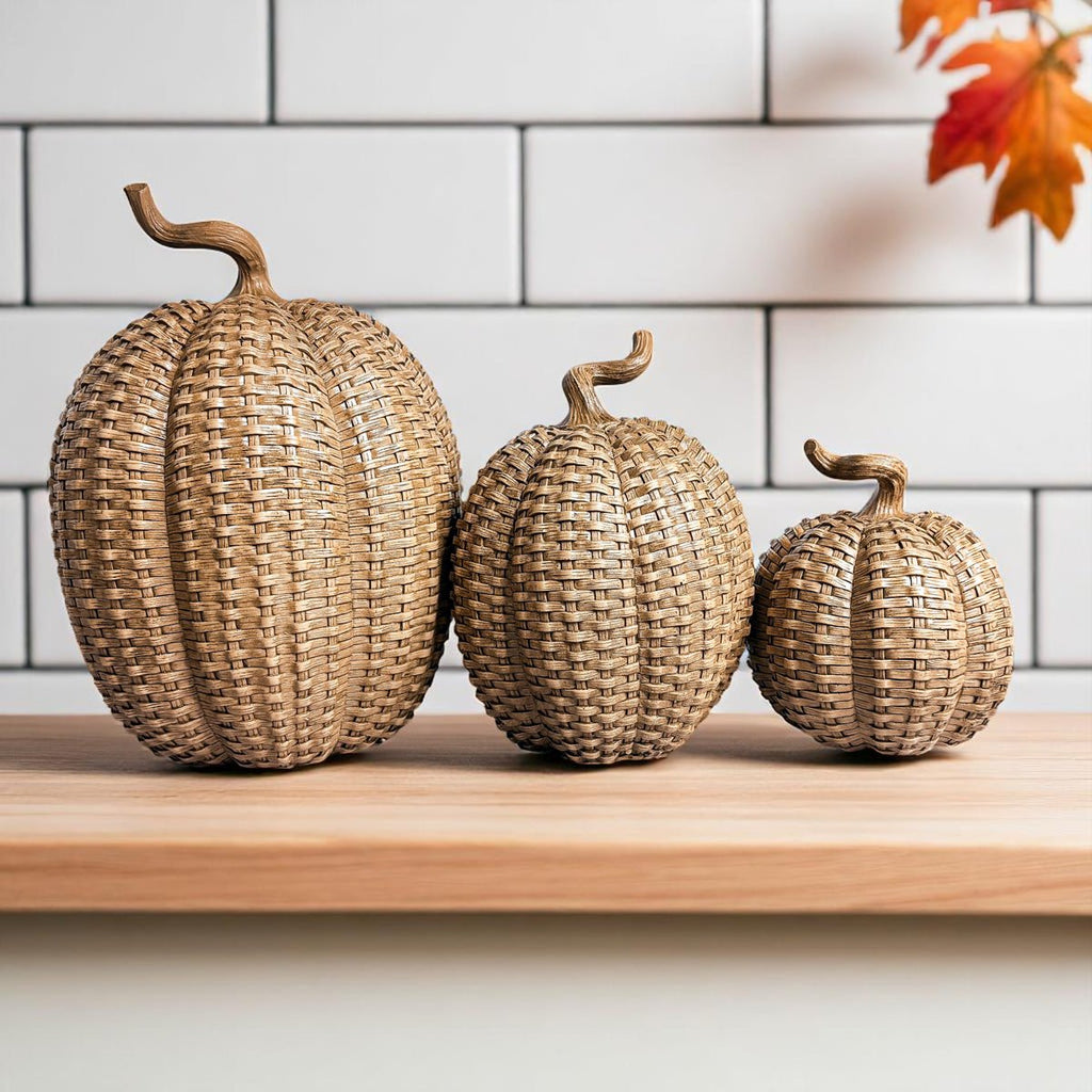 Rattan Pumpkins - Che Cose Belle