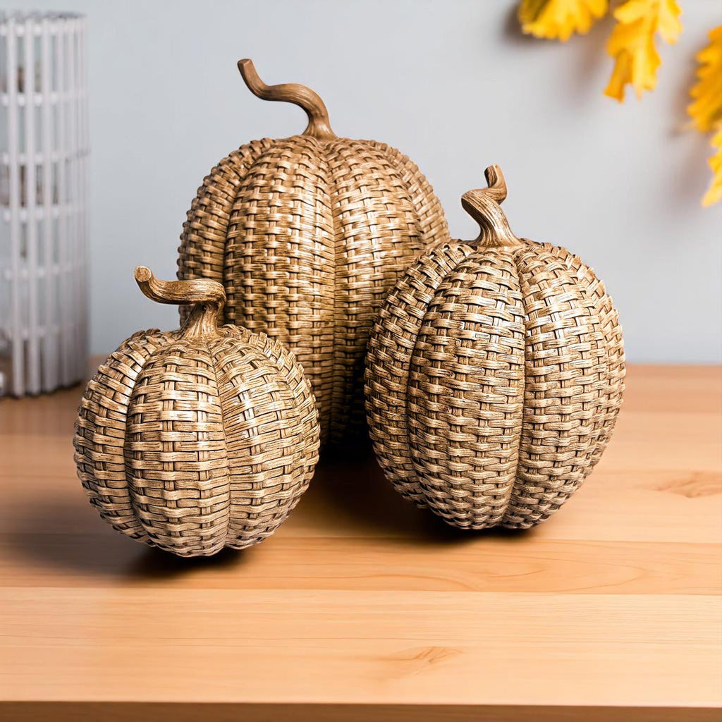 Rattan Pumpkins - Che Cose Belle