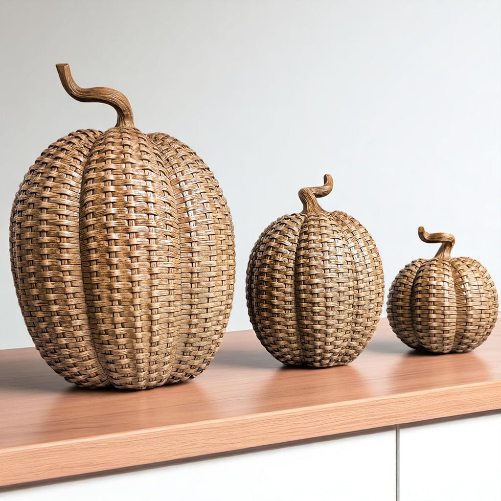 Rattan Pumpkins - Che Cose Belle