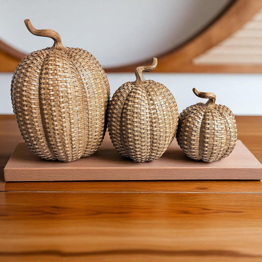 Rattan Pumpkins - Che Cose Belle