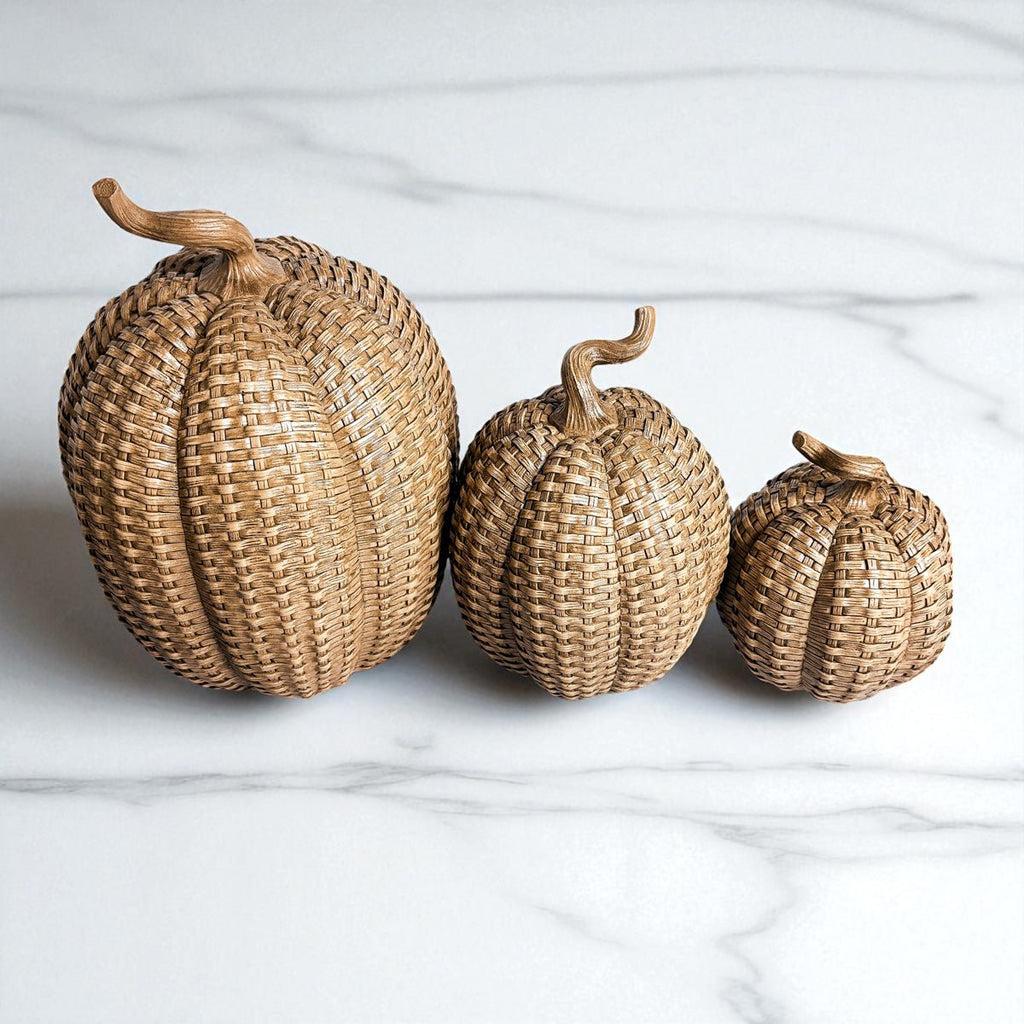 Rattan Pumpkins - Che Cose Belle