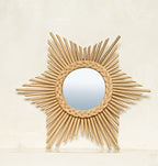 Rattan Starburst Wall Mirror Natural - Che Cose Belle