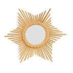Rattan Starburst Wall Mirror Natural - Che Cose Belle