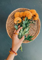 Raw Honey Baltic Amber + 14K Gold Filled || Beaded Ring Stack - Che Cose Belle