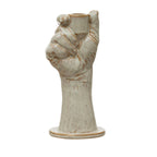 Reactive Glaze Stoneware Hand-Shaped Taper Candle Holder - Che Cose Belle