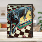 Ready When You Are Wooden Wall Art by Laura Seeley - Pets Dog and Cats Decor - 8511117B - Che Cose Belle