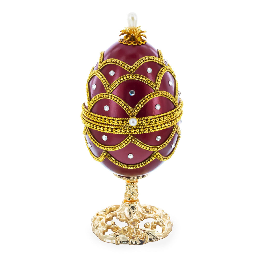 Real Eggshell Royal Inspired Musical Easter Egg 5.4 Inches - Che Cose Belle