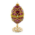 Real Eggshell Royal Inspired Musical Easter Egg 5.4 Inches - Che Cose Belle