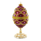 Real Eggshell Royal Inspired Musical Easter Egg 5.4 Inches - Che Cose Belle