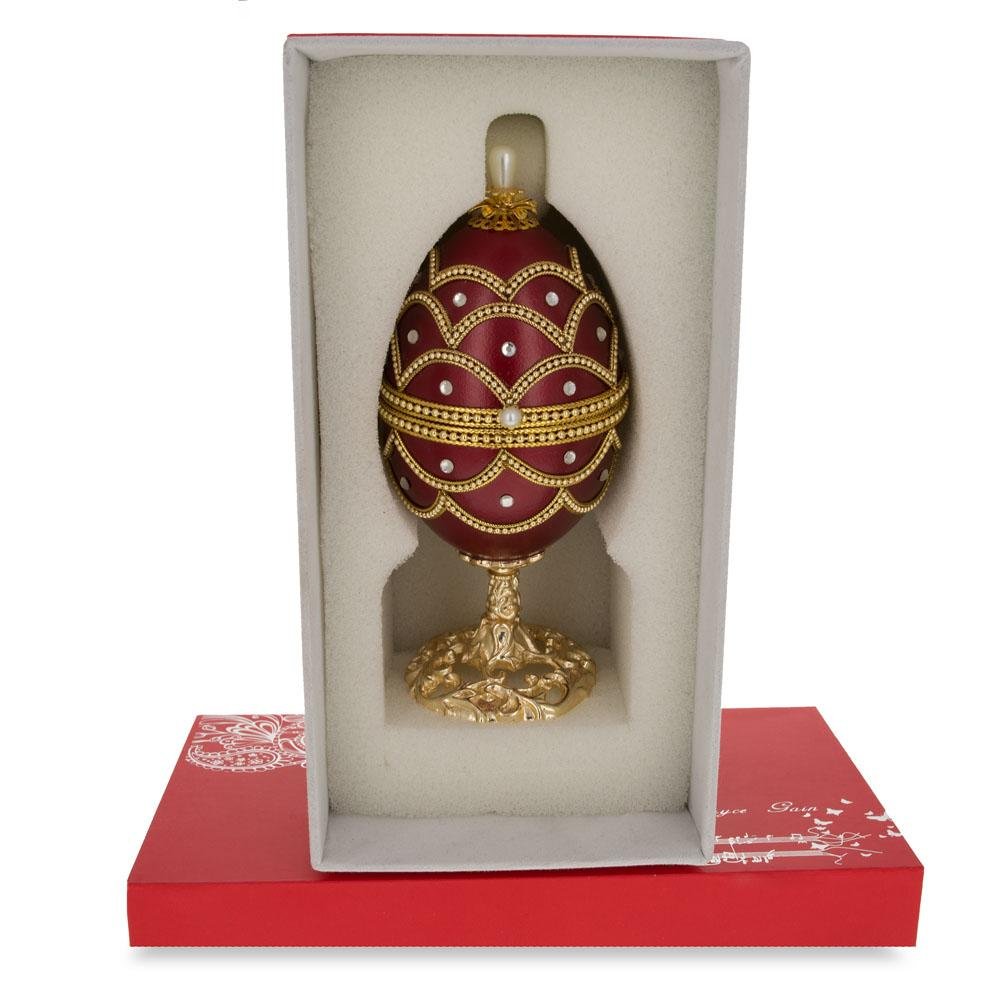 Real Eggshell Royal Inspired Musical Easter Egg 5.4 Inches - Che Cose Belle