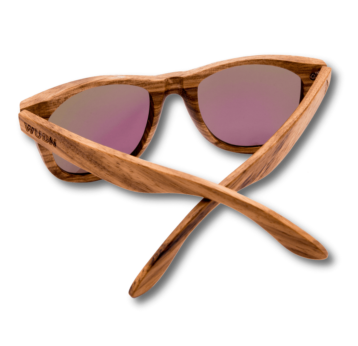 Real Zebra All Wood Jacks Sunglasses by WUDN - Che Cose Belle