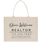 Realtor Tote Bag Personalized Business Tote Bag Custom Real Estate Agent Gift Bulk Business Logo Realtor Swag Real Estate Tote Bag - Che Cose Belle