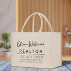 Realtor Tote Bag Personalized Business Tote Bag Custom Real Estate Agent Gift Bulk Business Logo Realtor Swag Real Estate Tote Bag - Che Cose Belle