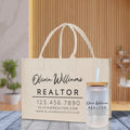 Realtor Tote Bag Personalized Business Tote Bag Custom Real Estate Agent Gift Bulk Business Logo Realtor Swag Real Estate Tote Bag - Che Cose Belle