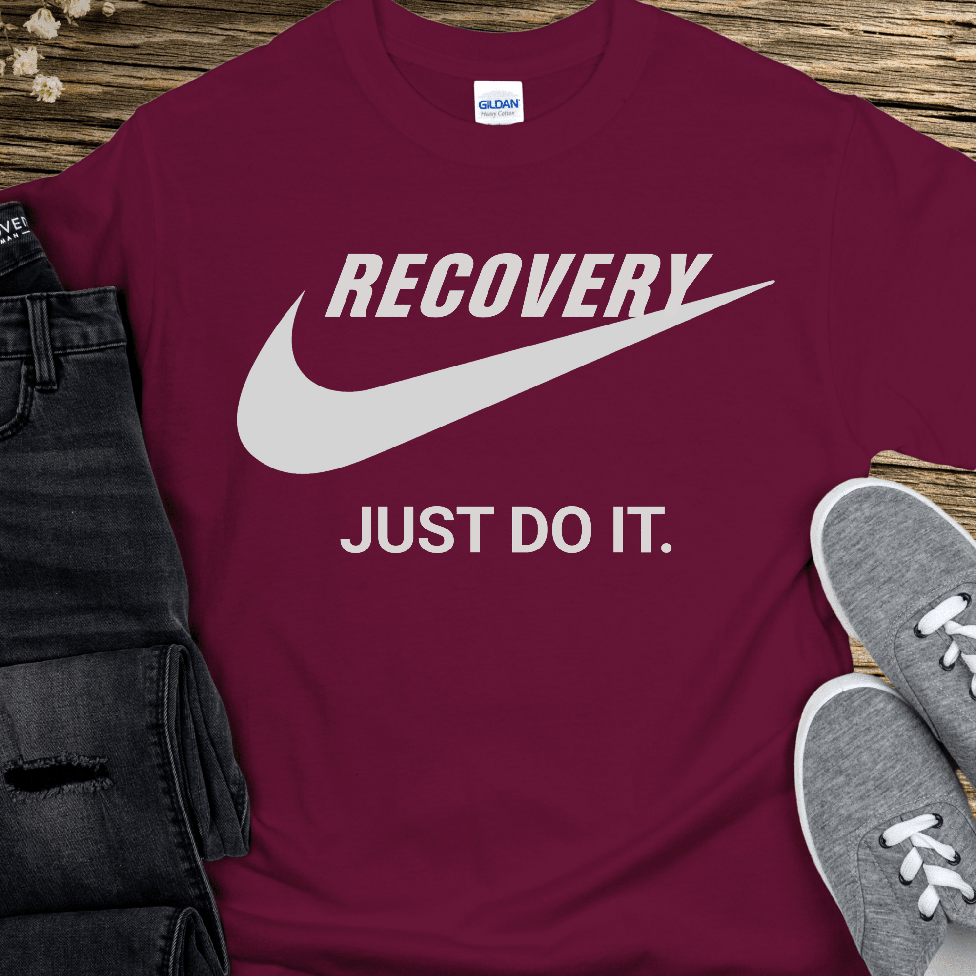 Recovery T-Shirt | Inspiring Sobriety | Recovery - Just Do It - Che Cose Belle