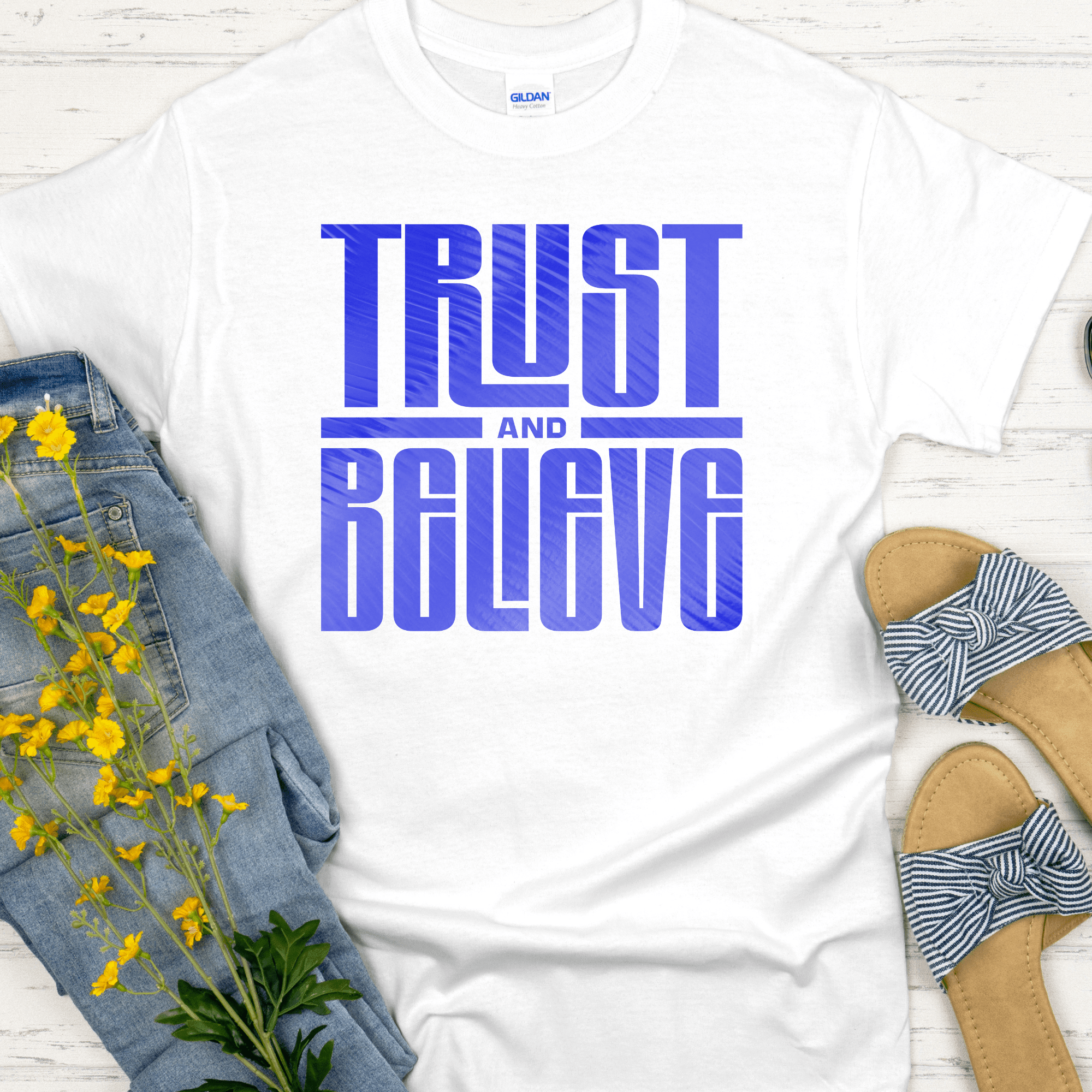 Recovery T-Shirt | Inspiring Sobriety | Trust & Believe - Che Cose Belle