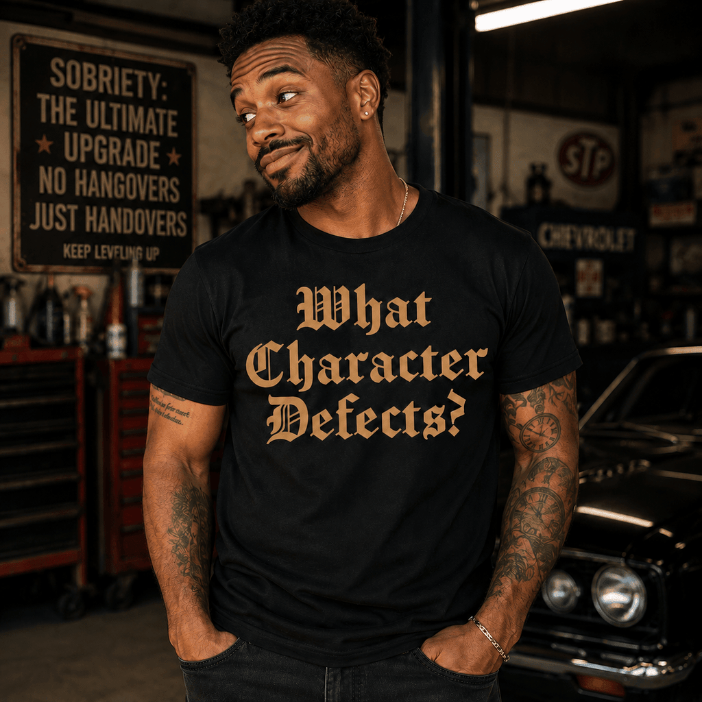 Recovery T-Shirt | Inspiring Sobriety | What Character Defects? - Che Cose Belle