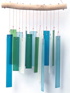 Recto, Blue Lagoon Sea Glass Wind Chime - Che Cose Belle