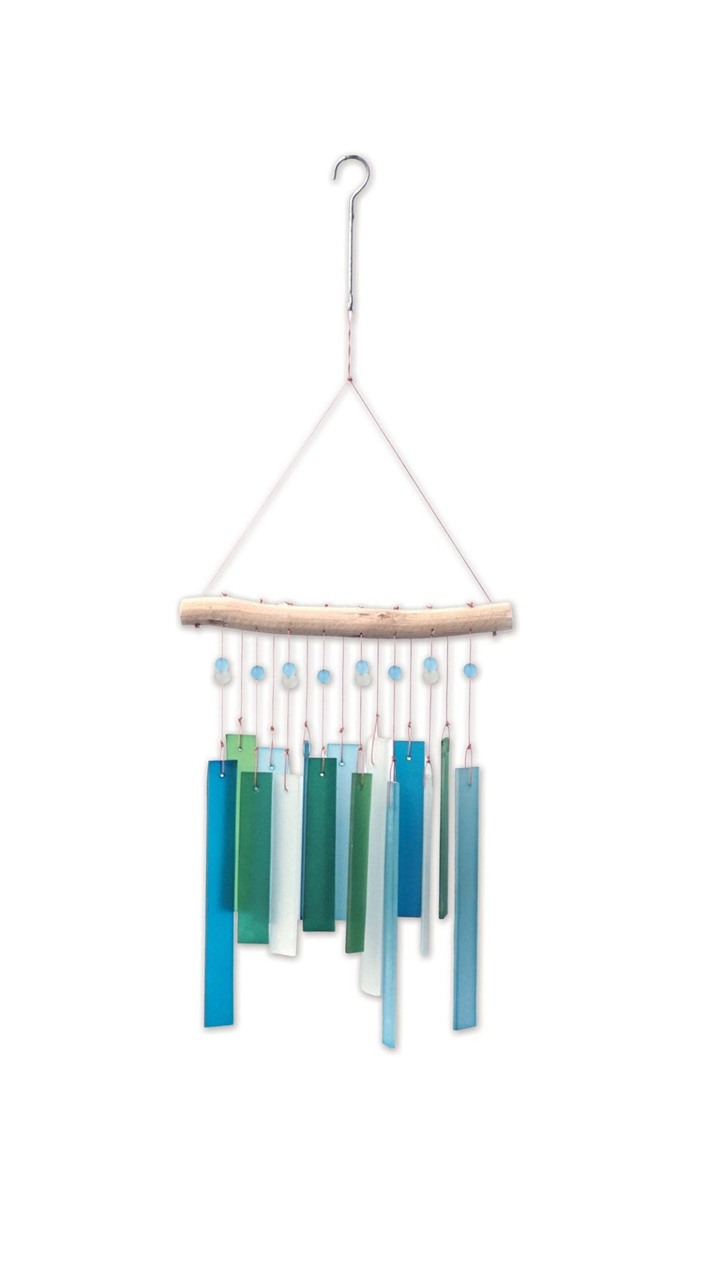 Recto, Blue Lagoon Sea Glass Wind Chime - Che Cose Belle