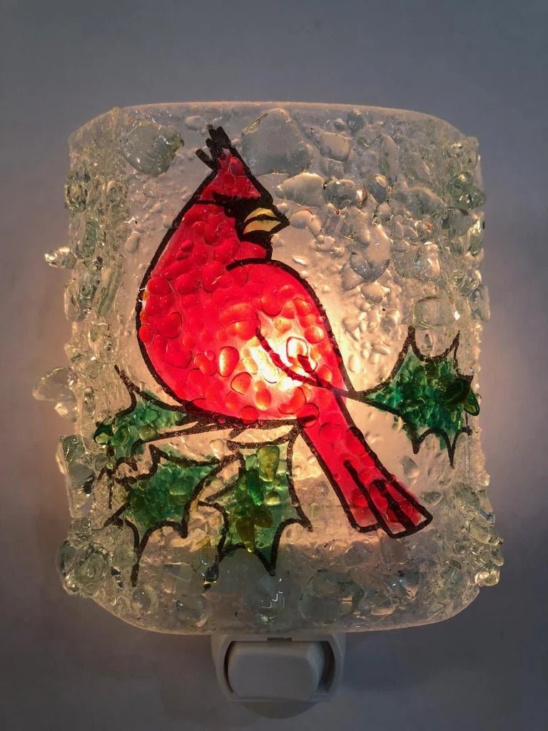 Recycled Glass Cardinal Nightlight - Che Cose Belle