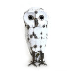 Recycled Metal Snowy White Owl - Che Cose Belle