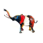 Recycled Oil Drum Metal Elephant Sculpture - Che Cose Belle
