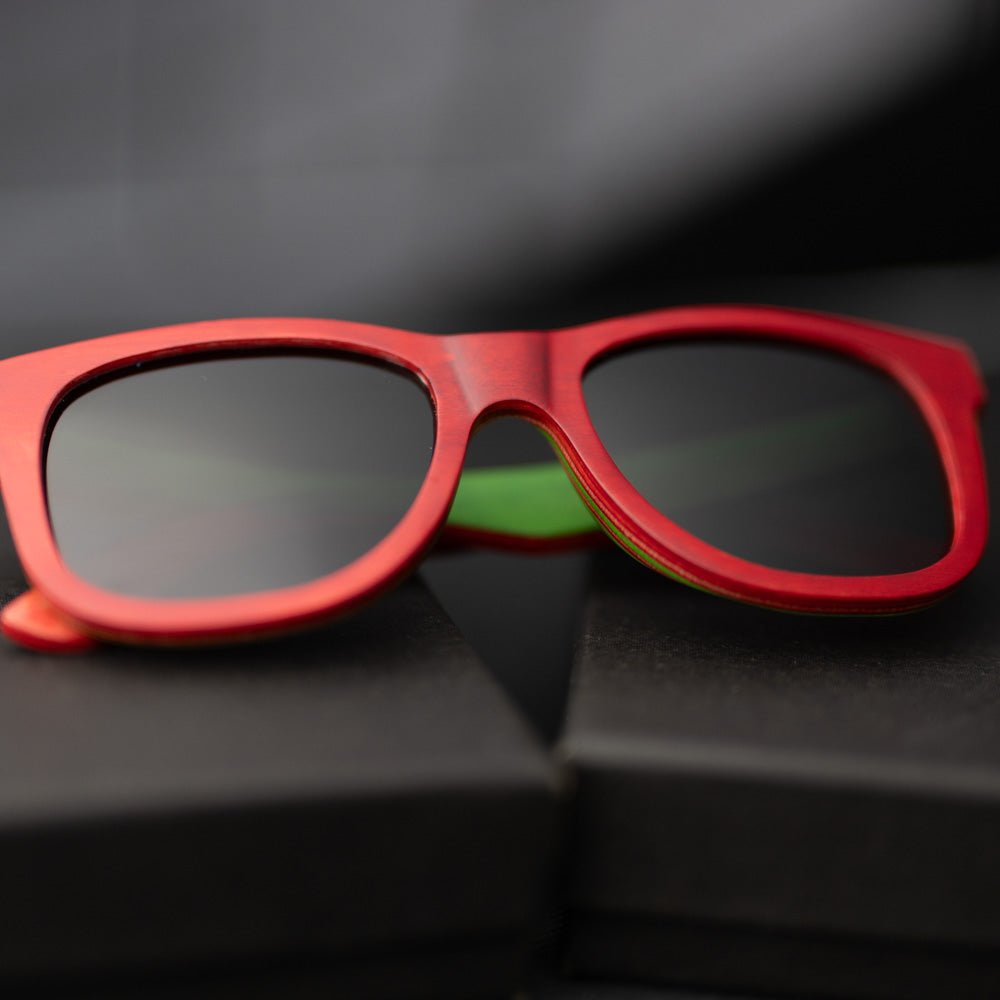 Recycled Skatedeck Bluntslide Red Sunglasses by WUDN - Che Cose Belle