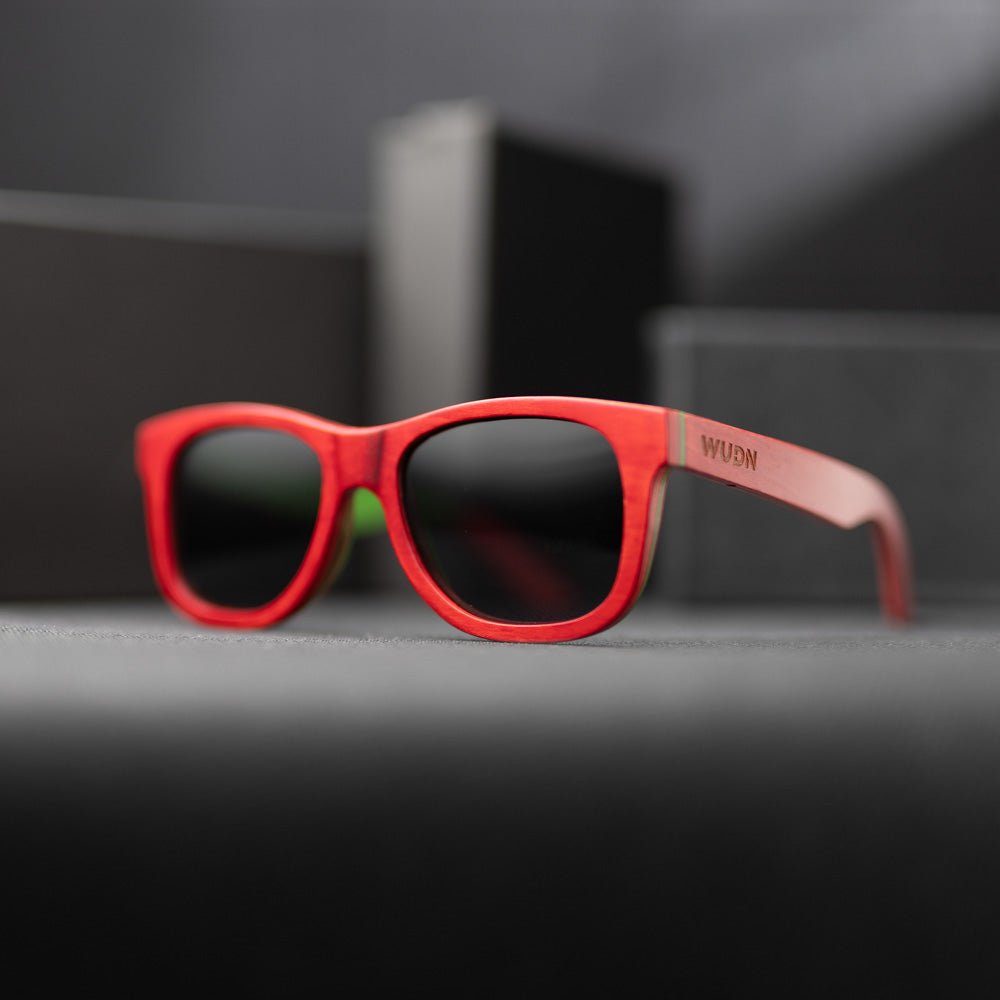 Recycled Skatedeck Bluntslide Red Sunglasses by WUDN - Che Cose Belle