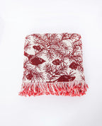 Red Cardinal Christmas Jacquard Woven Throw - Che Cose Belle