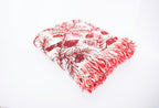Red Cardinal Christmas Jacquard Woven Throw - Che Cose Belle