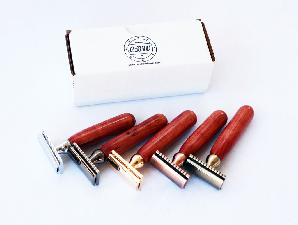 Red Cedar Wood Double Edge Razor - Che Cose Belle