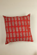 Red Ember Hand Block Print Pillow - Che Cose Belle